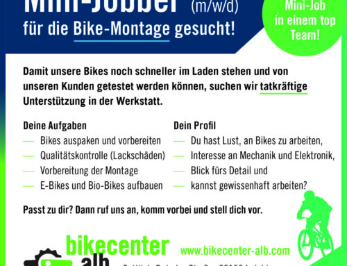 Stellenangebot – Minijob bei bikecenter-alb