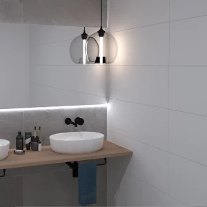 Spotlight Wandfliese weiß-matt